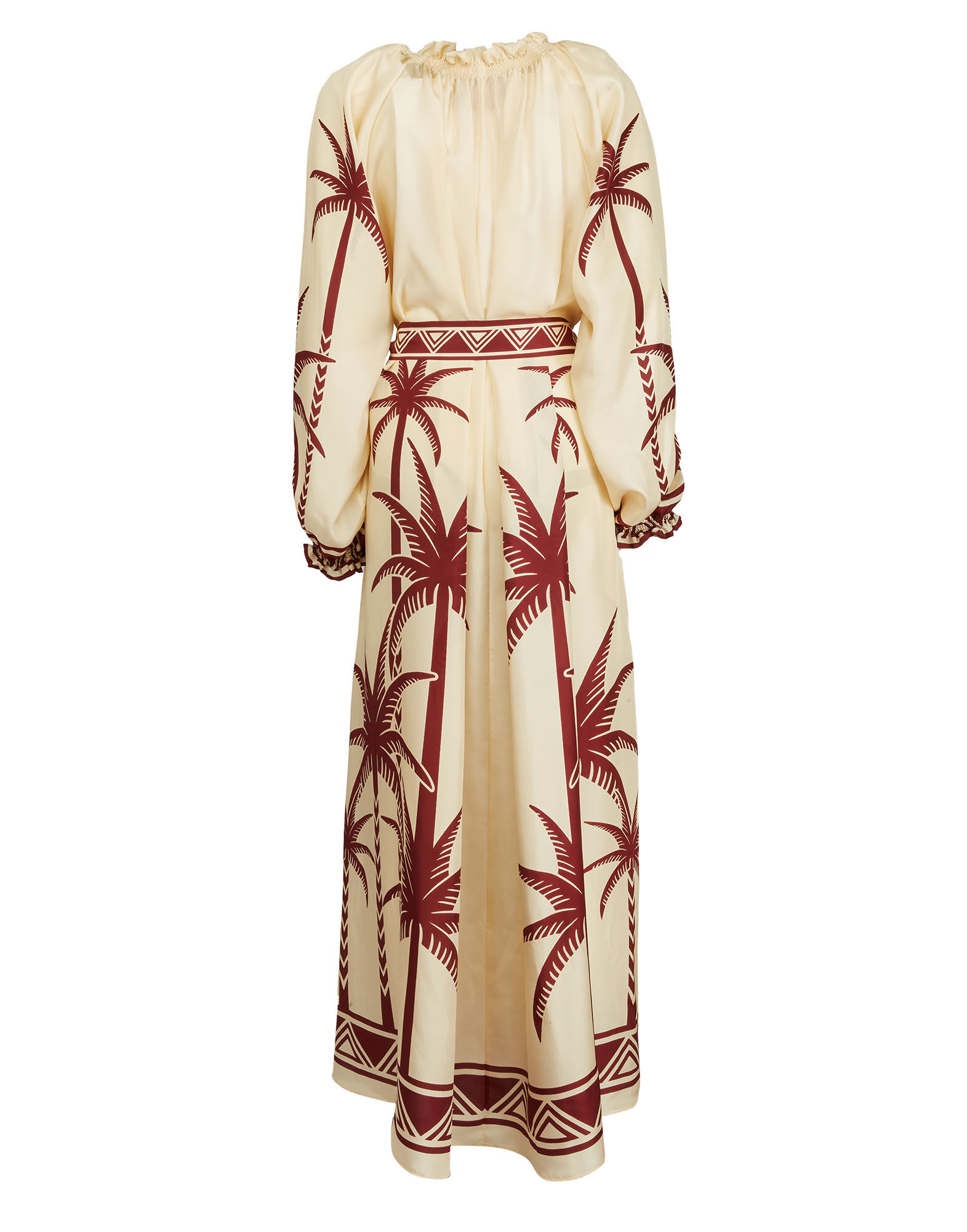 La DoubleJ Cerere Dress Date Palms Plac&eacute;e Ivory DRE0399SIL009DAT01WH04