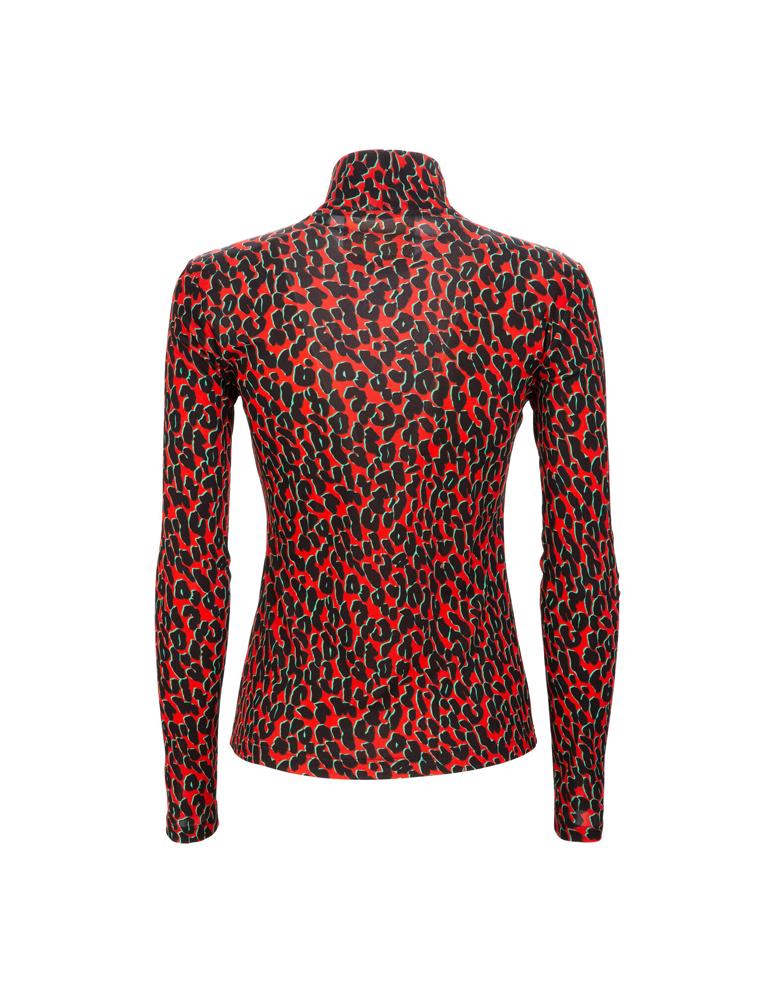 LaDoubleJ Turtleneck Leopard Rosso SHI0030JER003LEO0002