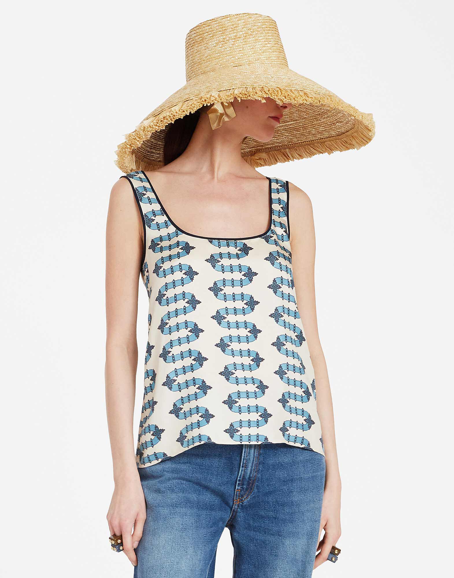 La DoubleJ Twirl Top Scirocco Ivory TOP0085SIL001SCI01WH04