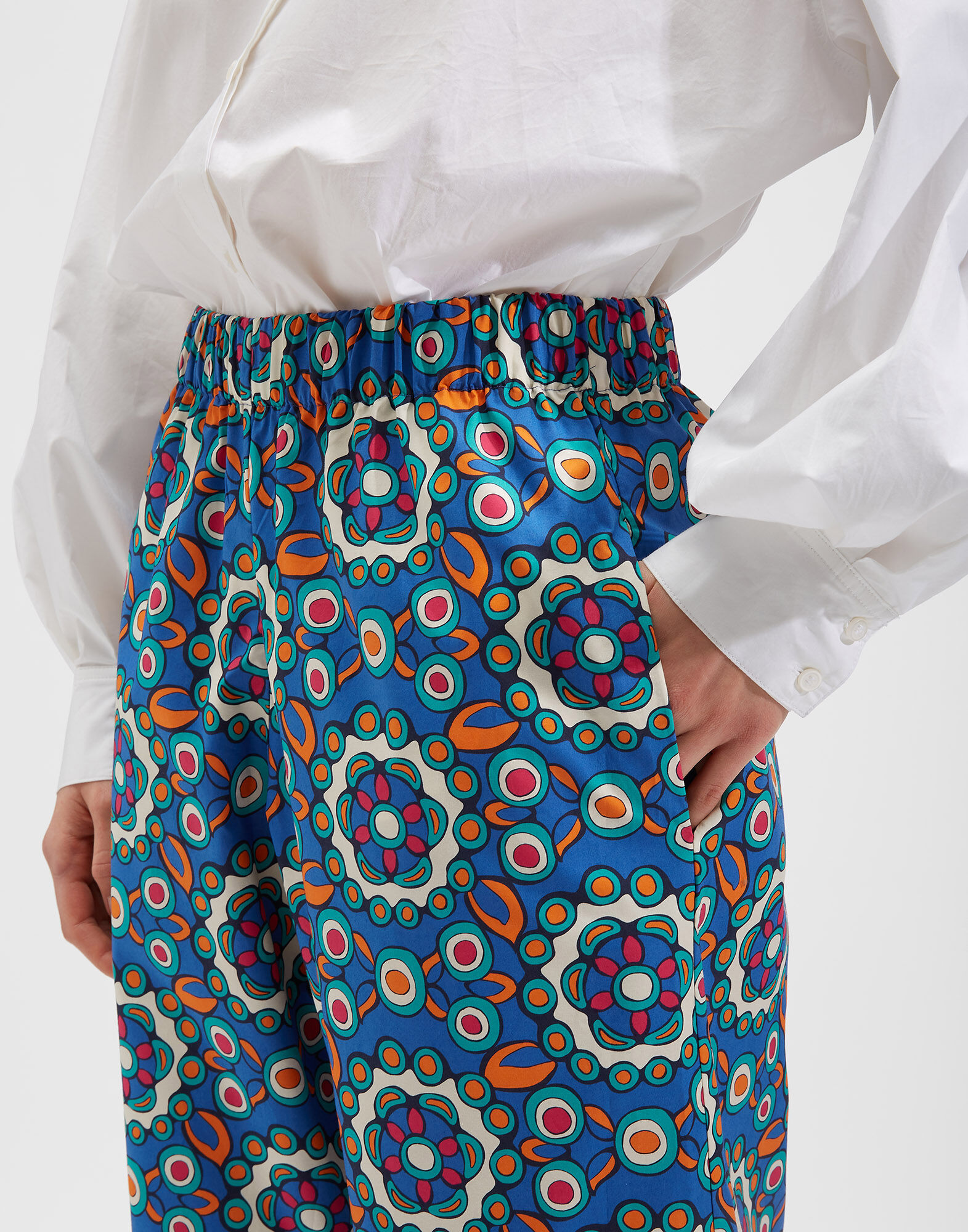 LaDoubleJ Carrot Pants Kaleidoscope Bluette TRO0036COT001KAL0005