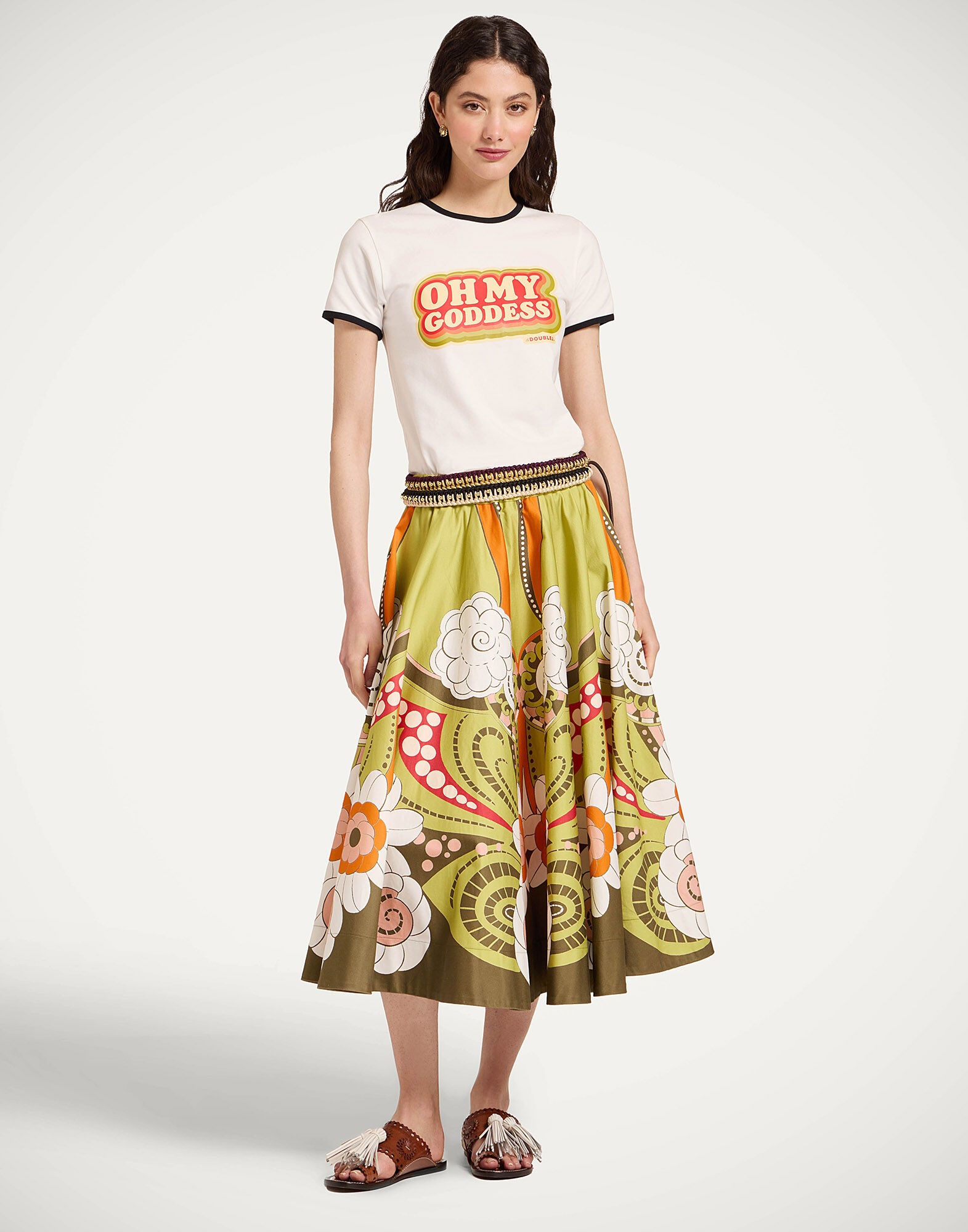La DoubleJ The Cu-Tee Crop Solid Ecru TSH0068JER076SOP12WH01