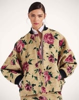 La DoubleJ Brooklyn Bomber La DoubleJ Brooklyn Bomber Roses Light Beige JAC0128COT069ROS06BR01