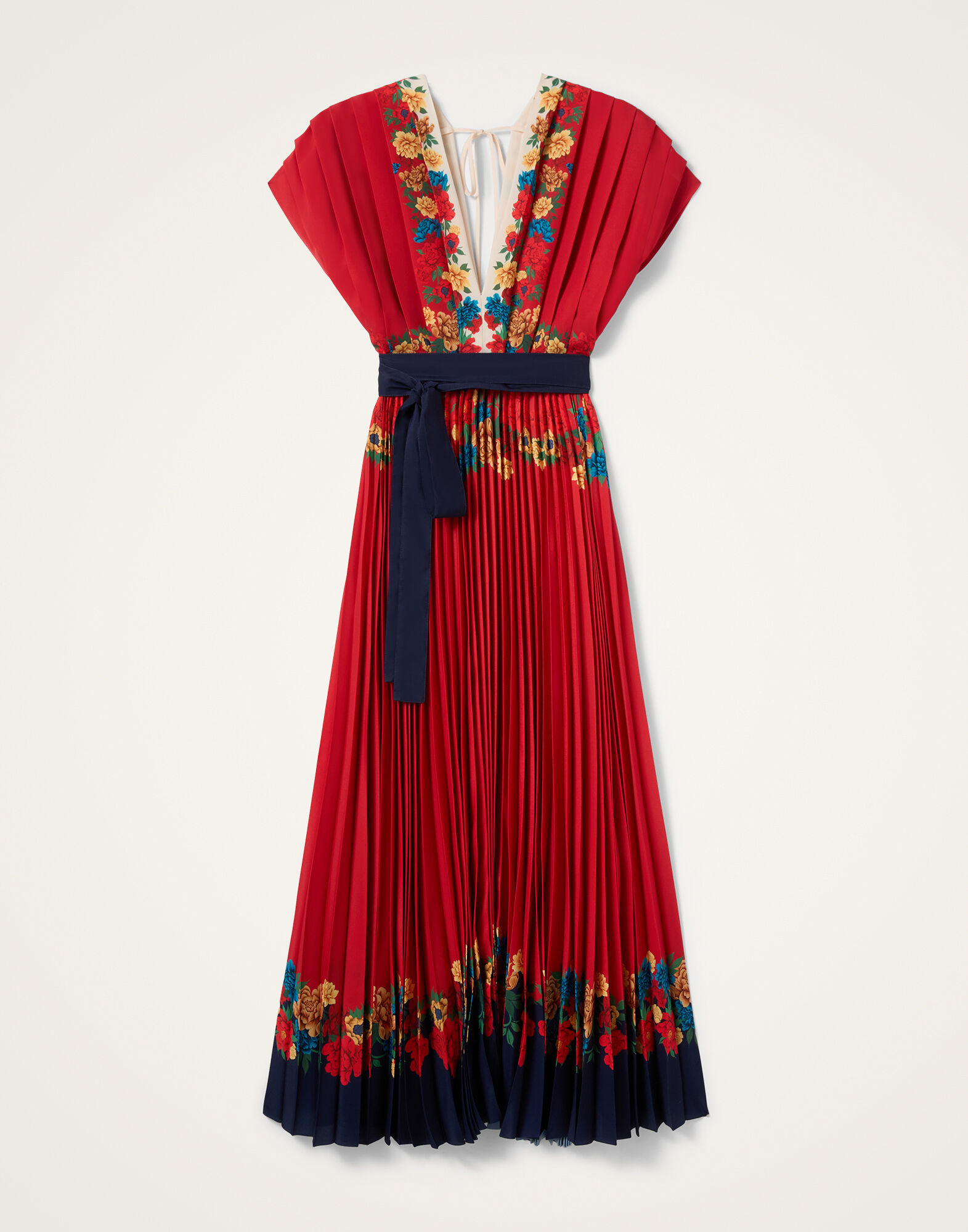 La DoubleJ Accordion Dress Princess Peony Plac&eacute;e Red DRE0991CHF007PPE02RE01