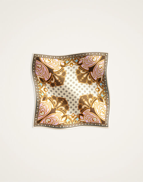 La DoubleJ Foulard 90 Cocoon Plac&eacute;e Brown SCA0067SIL006COC02BR02