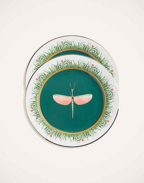 La DoubleJ Dinner Plates Set Of 2 La DoubleJ Dinner Plates Set Of 2 Libellula DIS0075CER001LIB0003