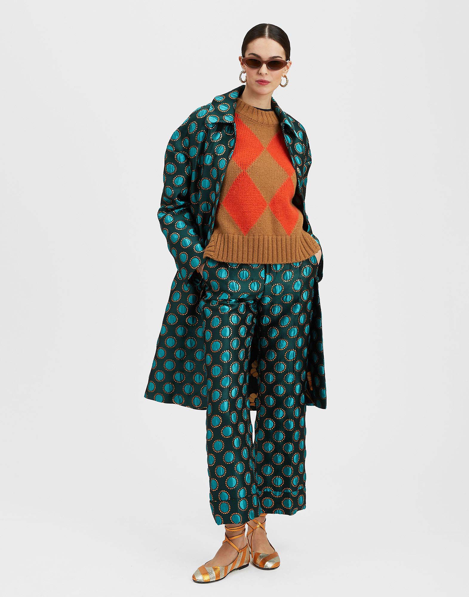 Boxy Coat in Winter Sun Emerald for Women | La DoubleJ