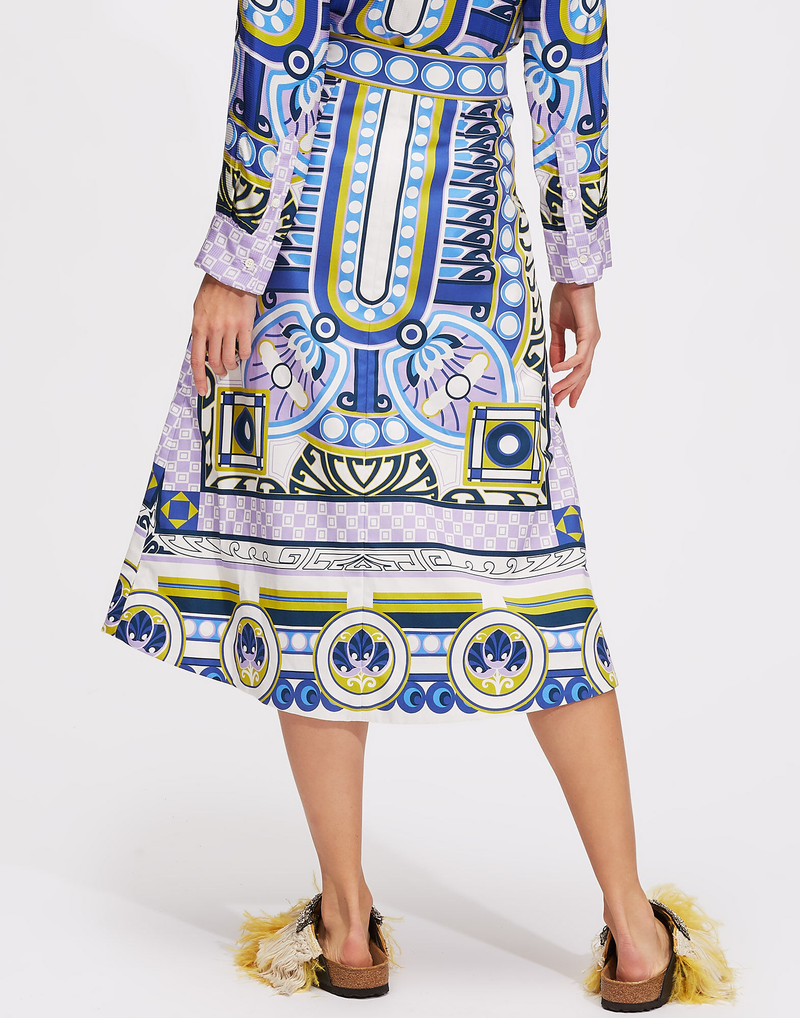 LaDoubleJ Santa Monica Skirt Ittica Blu SKI0033COT016ITT0002