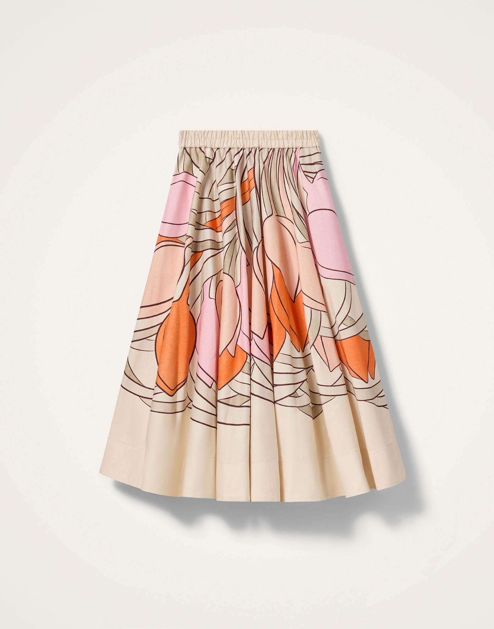 La DoubleJ Ballerina Skirt Tulip Plac&eacute;e Pale Pink SKI0199COT094TUL07PI02