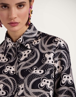 La DoubleJ Boy Shirt La DoubleJ Boy Shirt Aperol Black & White SHI0001SIL001APE01BL03