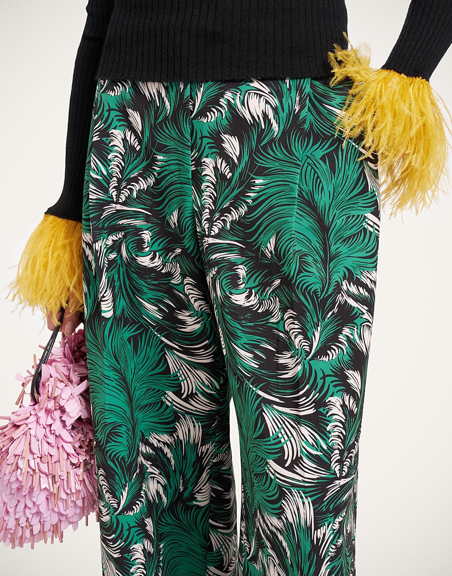 La DoubleJ Loose Pants Quill Green TRO0135JER034QLL01GR02
