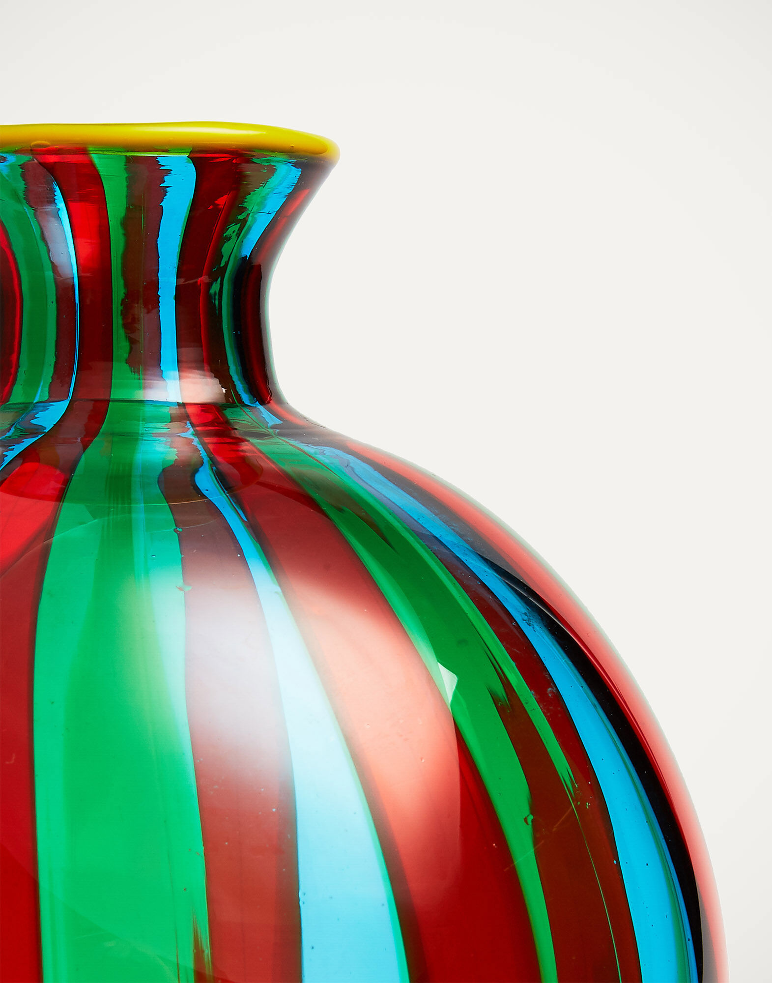 La DoubleJ Ciccio Vase (Smooth) Arancio/Verde/Acquamare VAS0009MUR001MUL0037