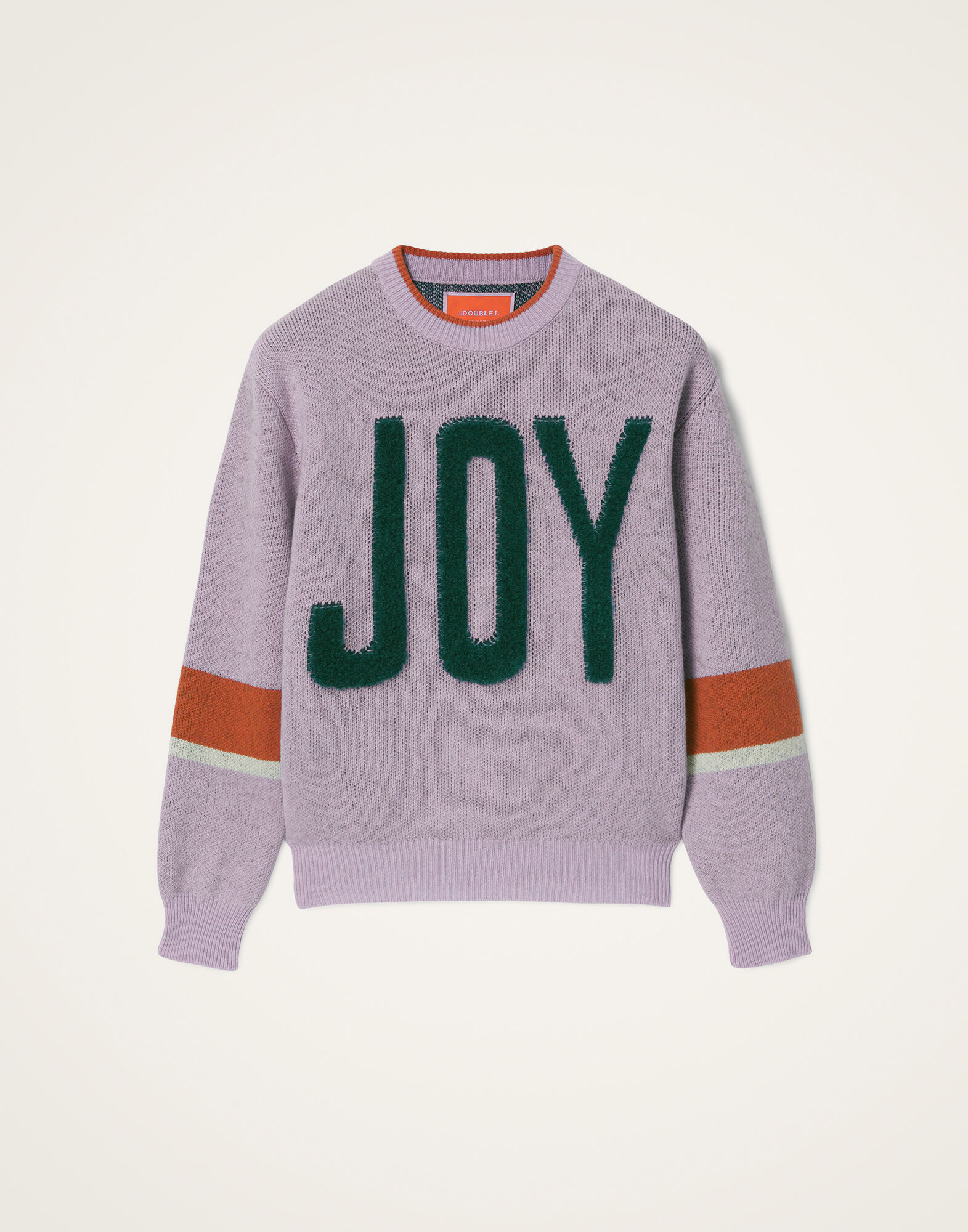 La DoubleJ Joy Sweater Color Block Lilac & Green PUL0248KNI156VA416PU02