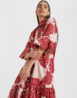 LaDoubleJ Artemis Dress LaDoubleJ Artemis Dress Monstera Rosa DRE0176COT001MON0002