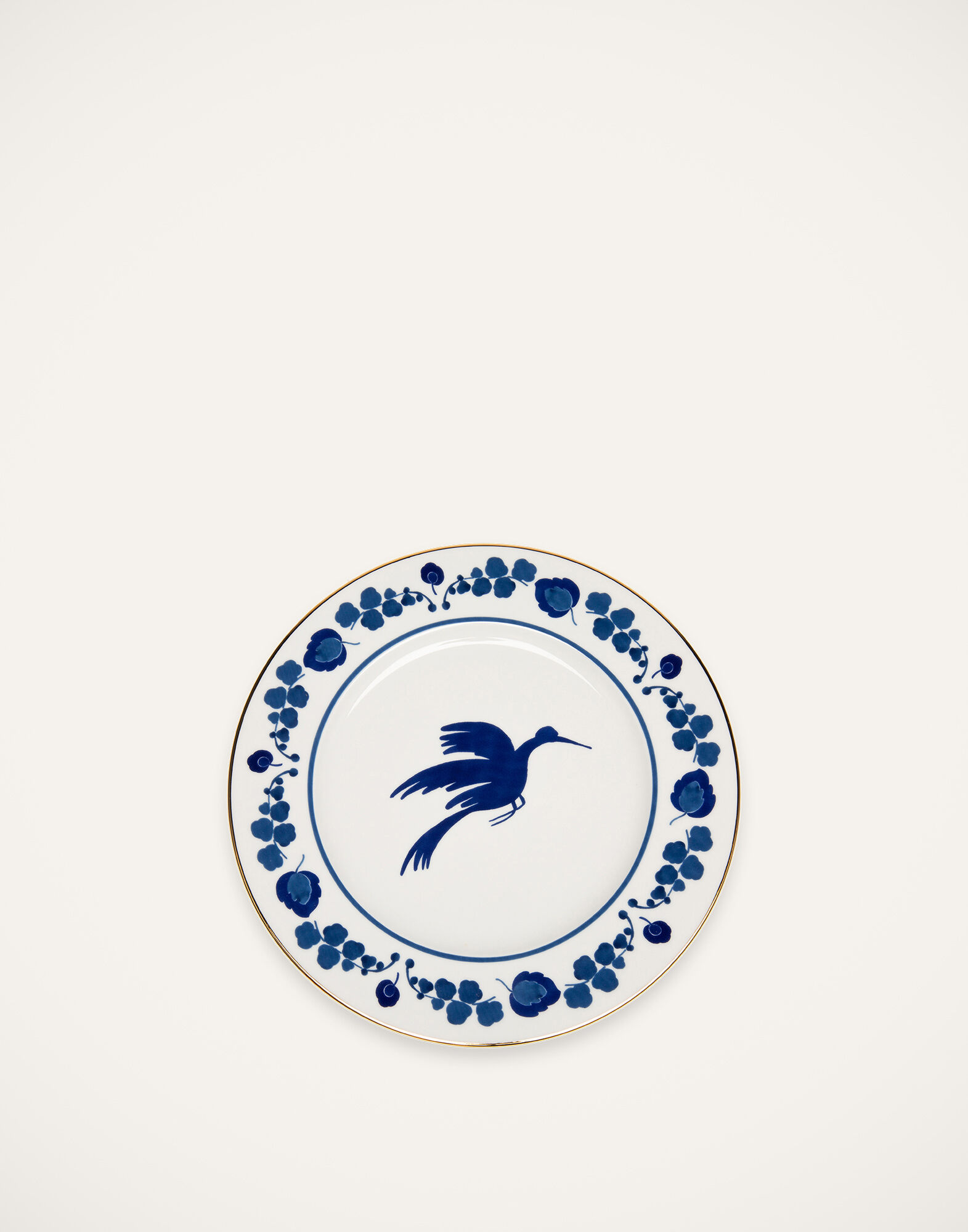 La DoubleJ Charger Plate Wildbird Blu DIS0022CER001BIR0001