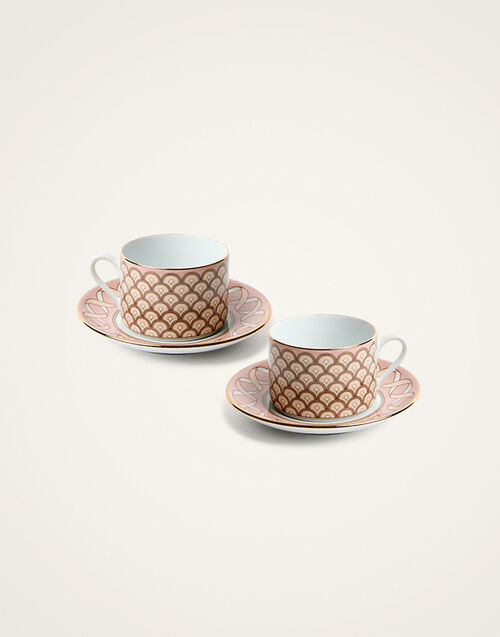 La DoubleJ Impero Tea Cup Set Of 2 La DoubleJ Impero Tea Cup Set Of 2 Odysseus Dusty Pink CUP0012CER001ODY01PI10