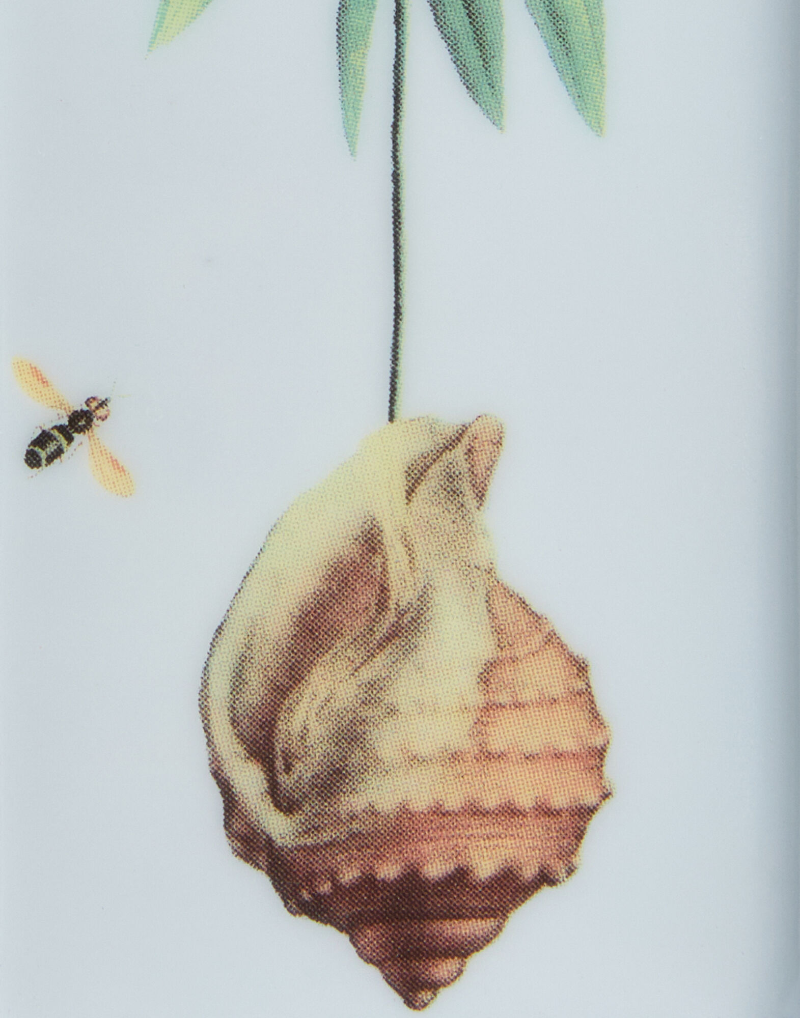 La DoubleJ Incense Holder Leaftrail Light Blue TRI0012CER001LET01BU01