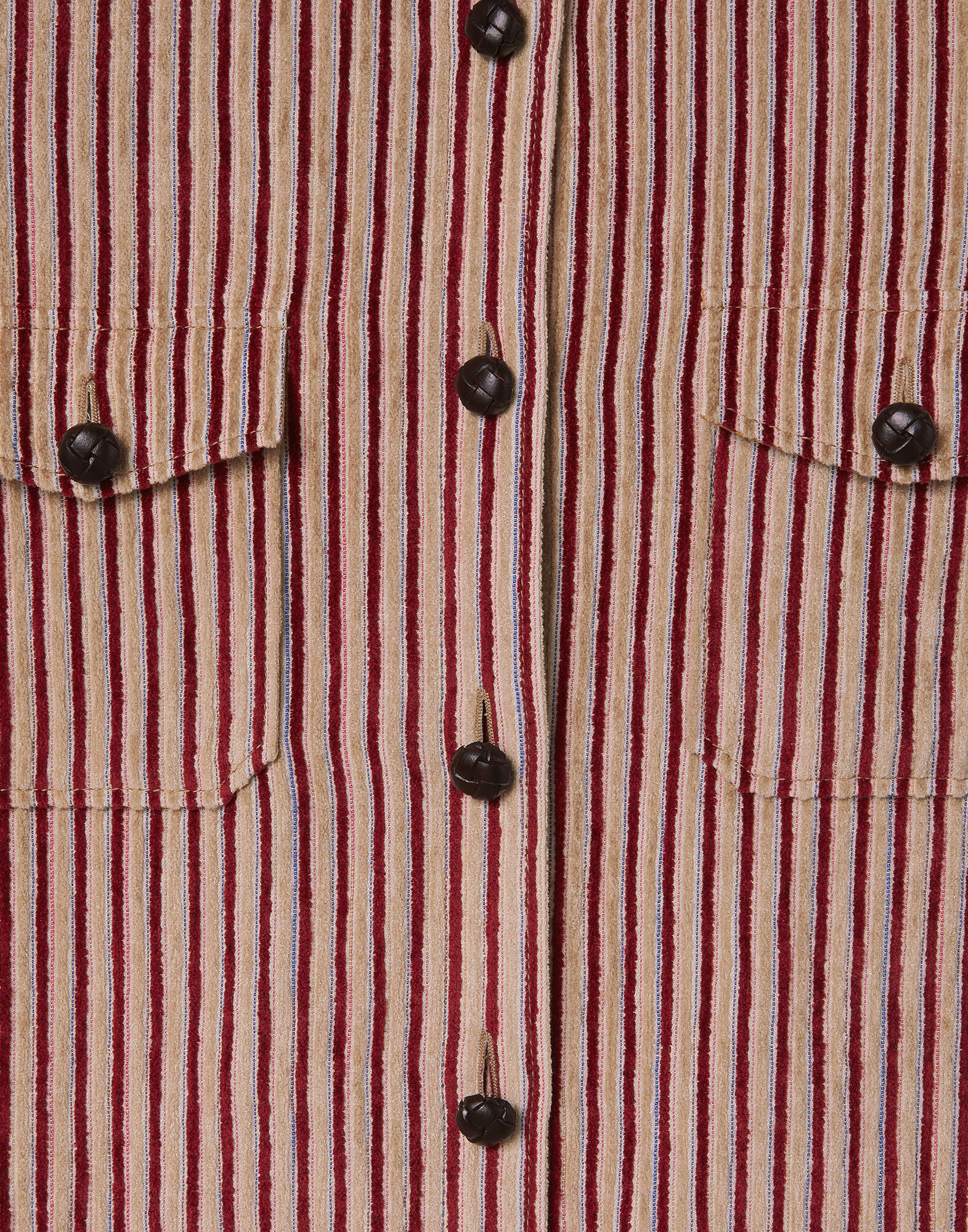 La DoubleJ Better Than Your Boyfriend's Jacket Color Block Red & Beige JAC0112LIN009CLB20RE01