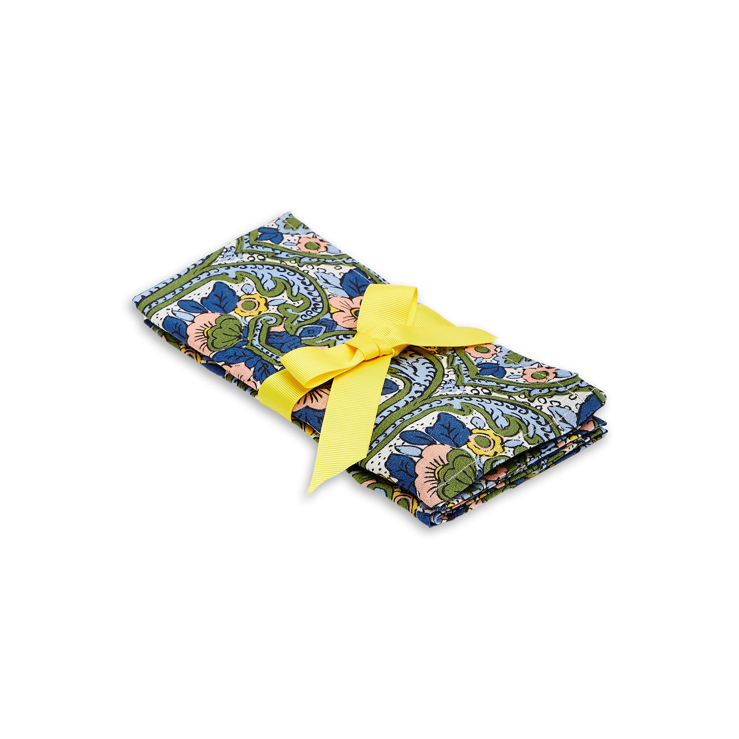 La Doublej Large Napkins Set Of 2 (45x45) In Corte Blue Small