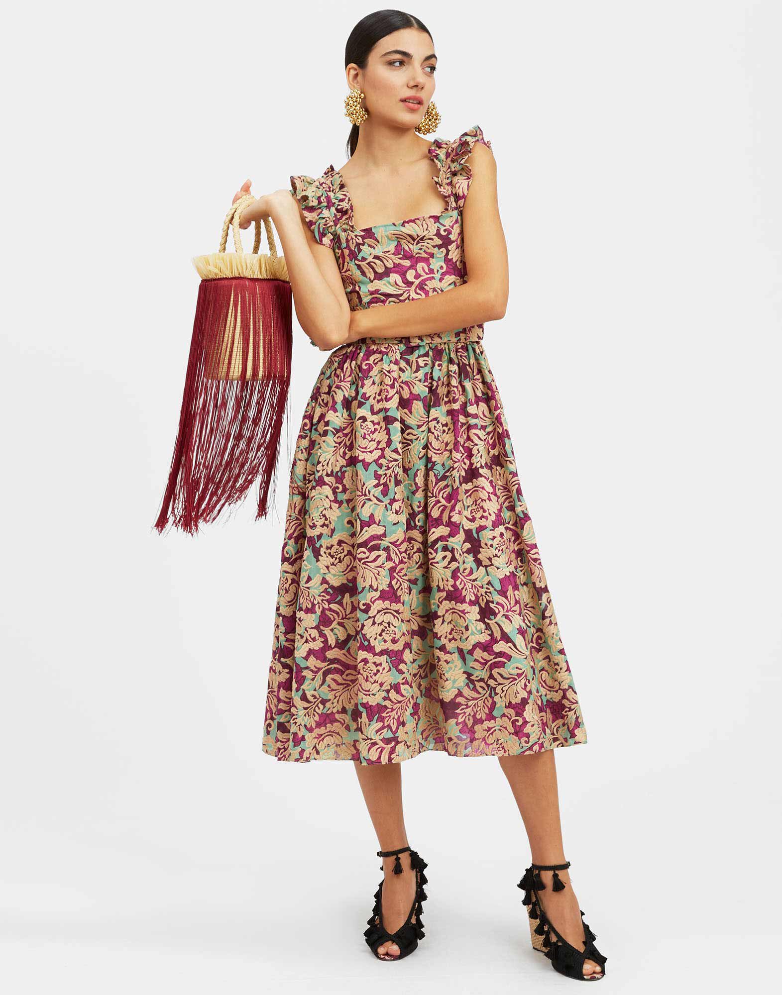 La DoubleJ Zeta Dress Lilium Purple DRE0660EMB029LIL01PU01