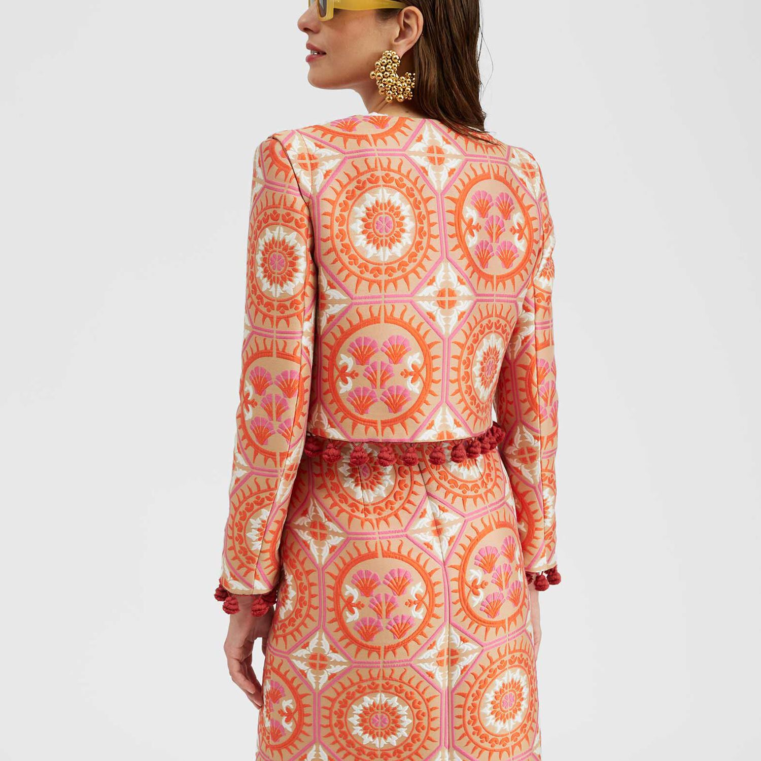 La Doublej Bijoux Jacket In Sun Orange