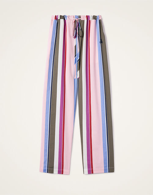La DoubleJ Drawstring Pants La DoubleJ Drawstring Pants Stripes Multicolor Pink TRO0053COT078CLB22PI01
