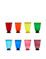 Rainbow Glass Set of 8 La DoubleJ Editions 