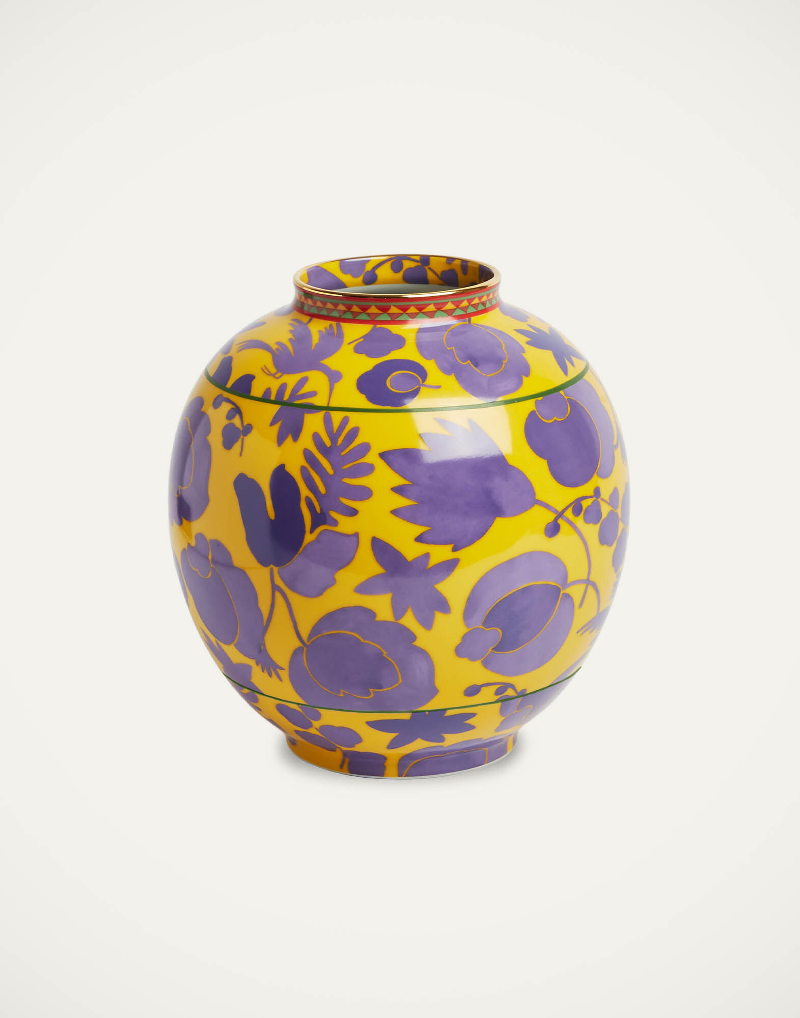 HAY MOROCCAN VASE L purple yellow 花瓶 ガラス