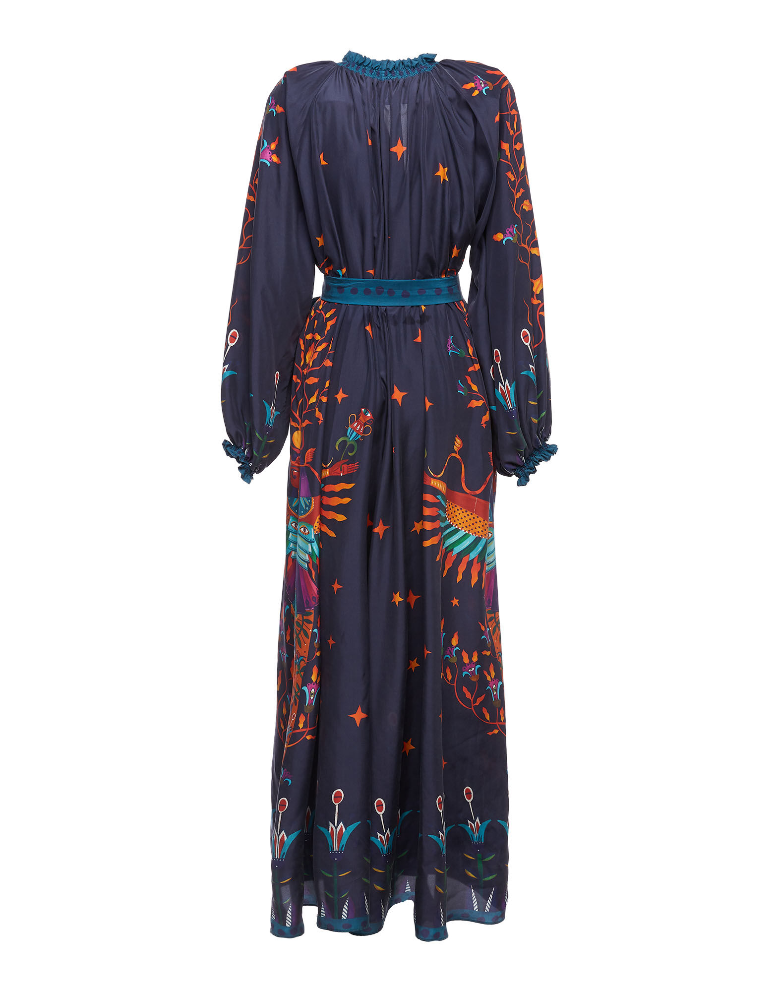 La DoubleJ Cerere Dress Isis Nero Plac&eacute;e DRE0399SIL009ISI0002