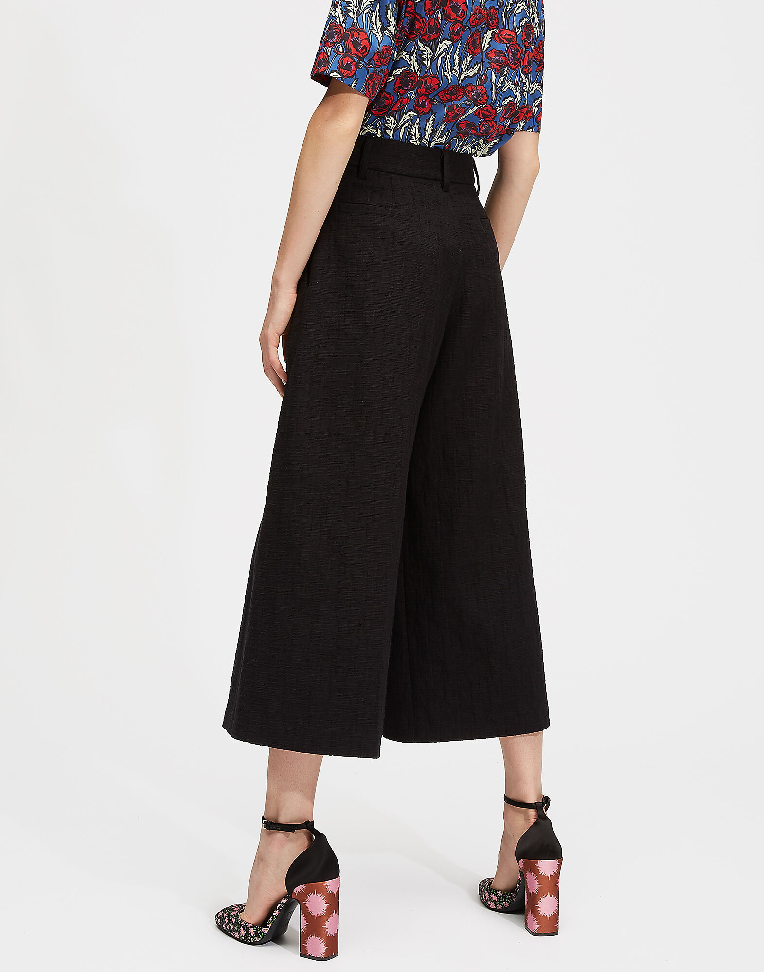 LaDoubleJ Coulotte Pants Solid Black TRO0027COT005BLA0001