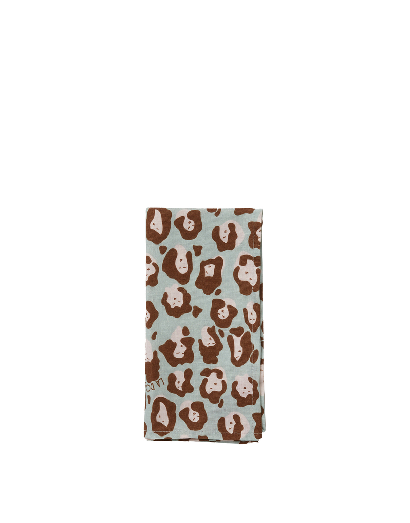 La DoubleJ Large Napkins Set Of 6 (45X45) La DoubleJ Large Napkins Set Of 6 (45X45) Lady Leopard Acqua NAP0002LIN001LLE0002