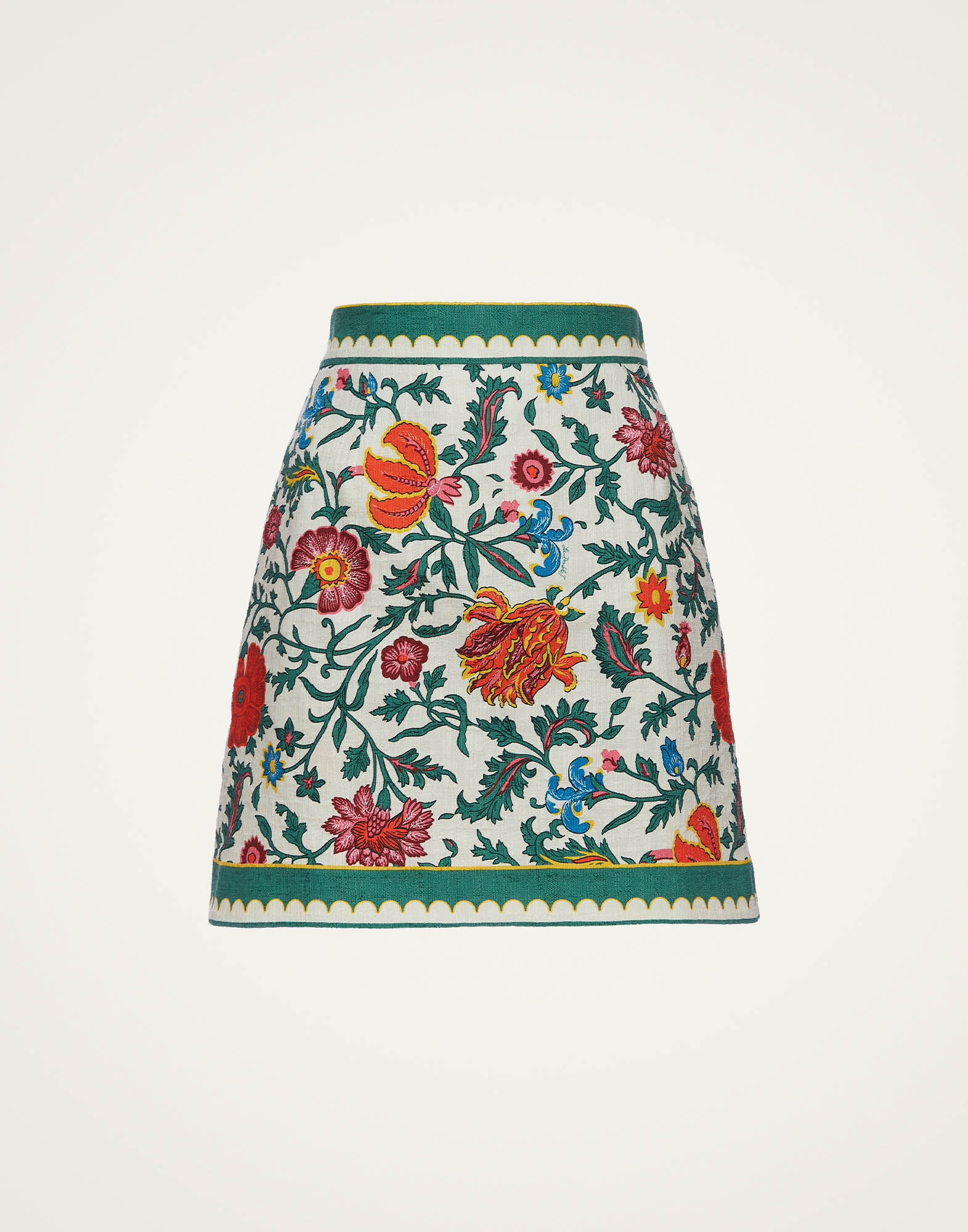 柳行李　２個 La DoubleJ Baia floral-print Miniskirt | Orange | FARFETCH