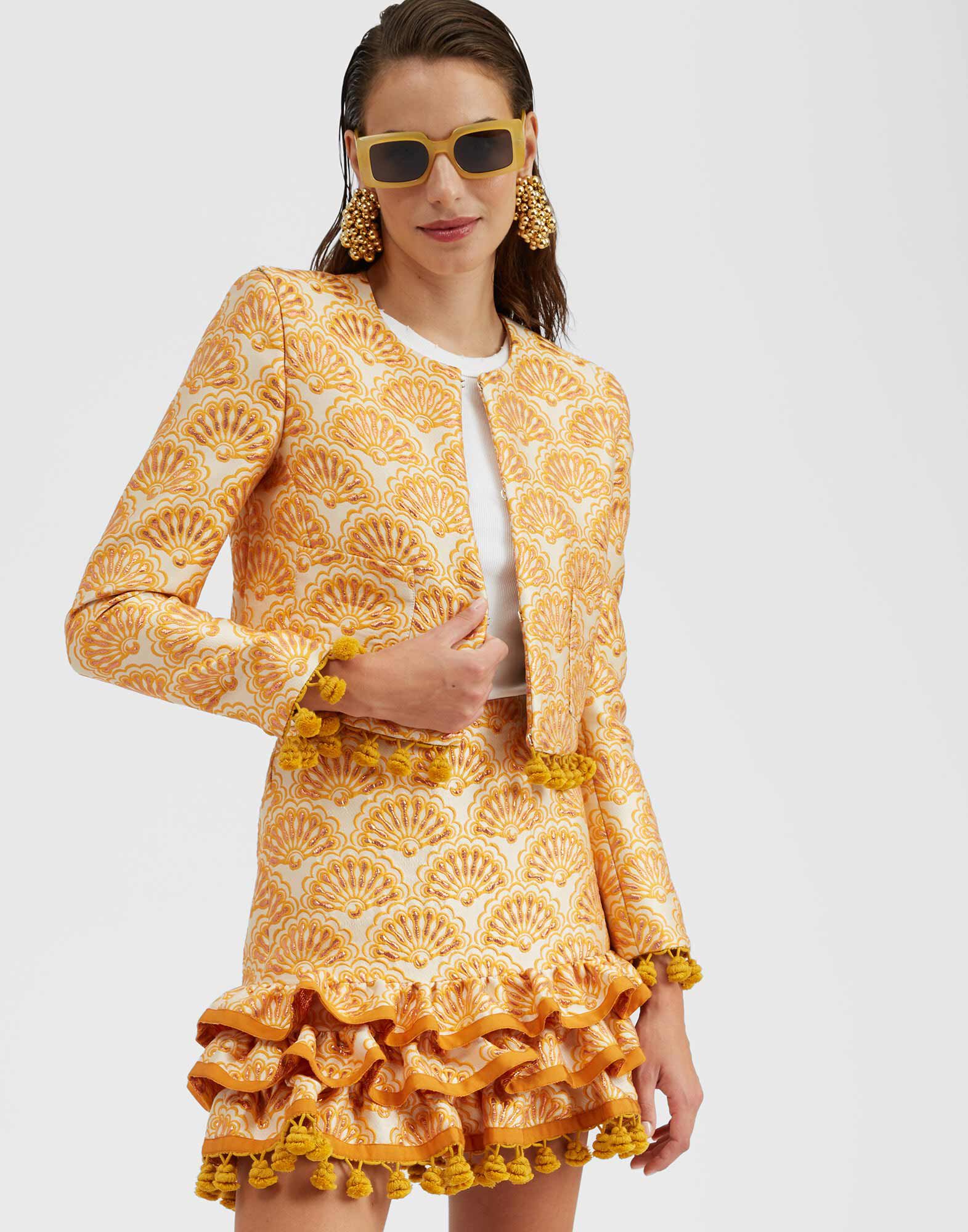 La DoubleJ Bijoux Jacket Fans Gold JAC0099JCQ072FAN02YE05