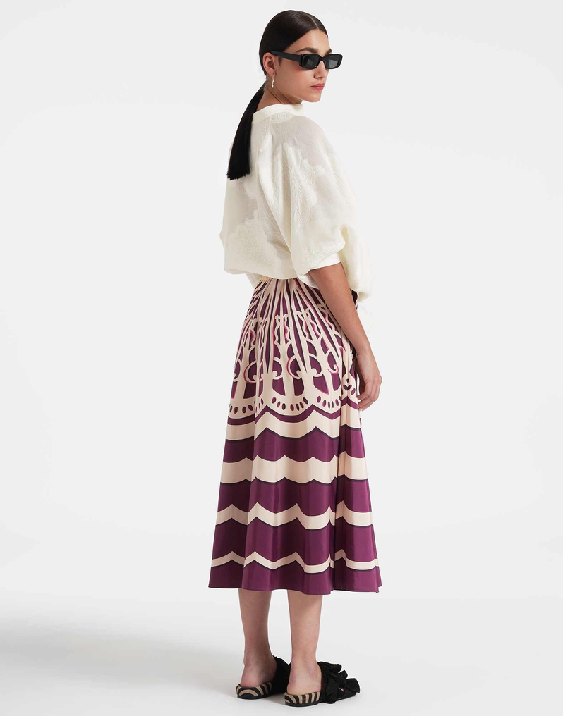 La DoubleJ Drawstring Skirt La DoubleJ Drawstring Skirt Fans Placée Purple SKI0106FAI002FAN03PU01