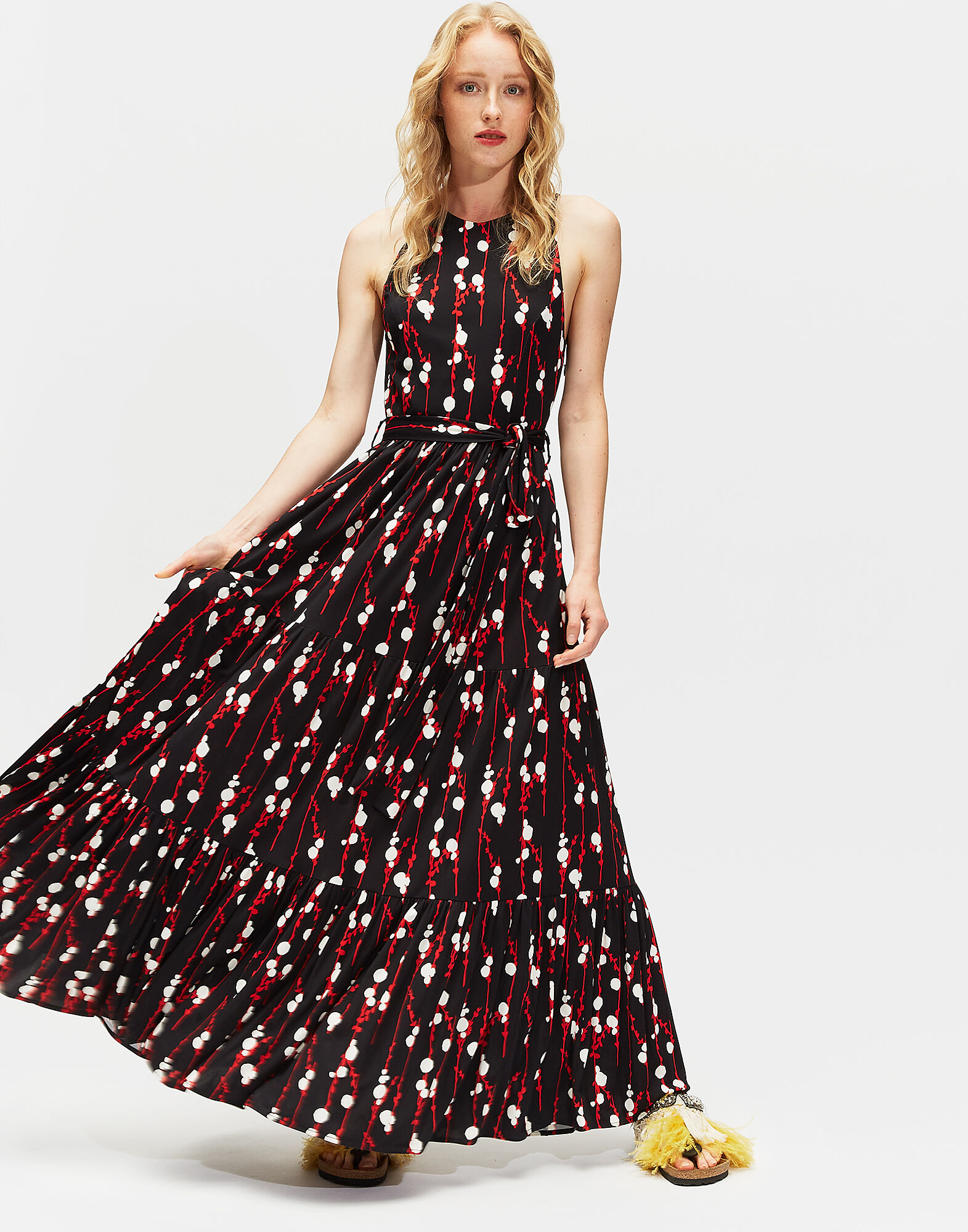 LaDoubleJ Pellicano Americano Dress Pussy Willow Nero DRE0056JER004PUS0003