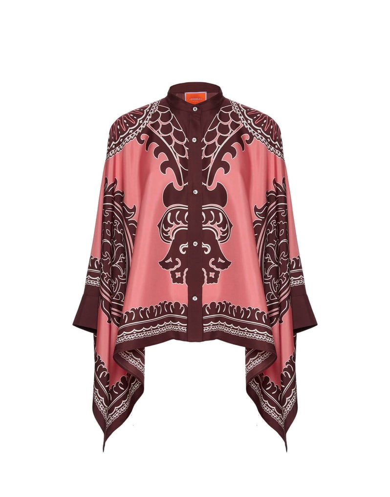 La DoubleJ Foulard Shirt La DoubleJ Foulard Shirt Oltrarno Placée Pink SHI0059SIL006OLT03PI01