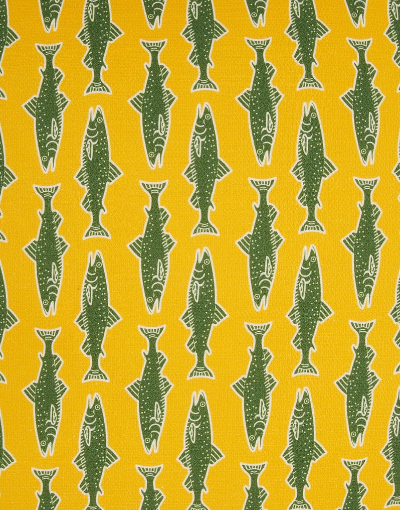 La DoubleJ Cushion (45X45) La DoubleJ Cushion (45X45) Como Fish Yellow CUS0013COT034CMF0001