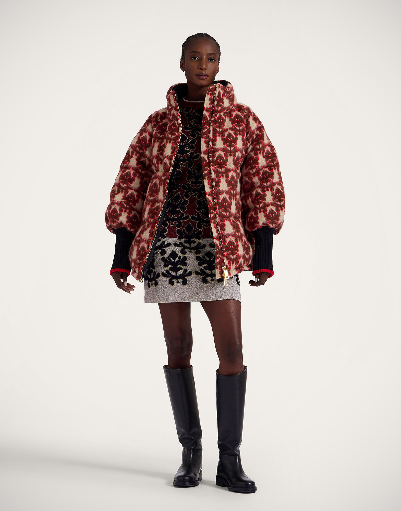 La DoubleJ St. Moritz Reversible Jacket Herald Cream DOW0015WOL022HRL02WH03