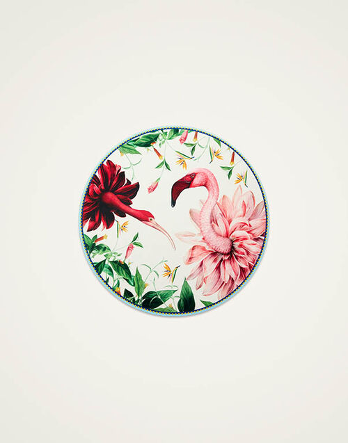 La DoubleJ Disk Placemat La DoubleJ Disk Placemat Birdbloom Ivory PMT0016CRK001BIB01WH04