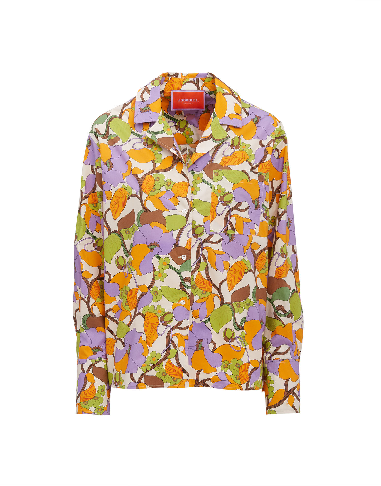 La DoubleJ Milano Shirt Vines Bianco SHI0066COT001VIN0002