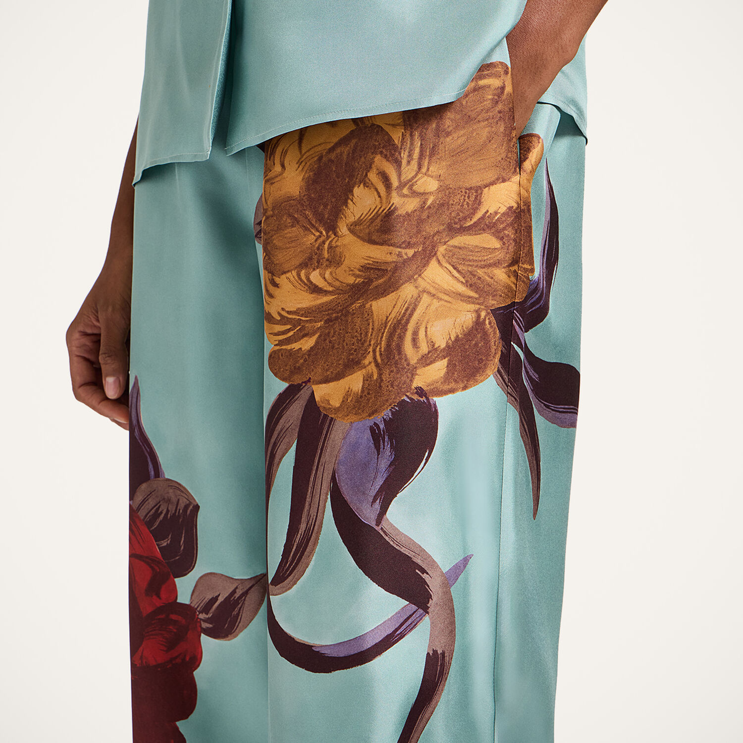 La Doublej Palazzo Pants In Green