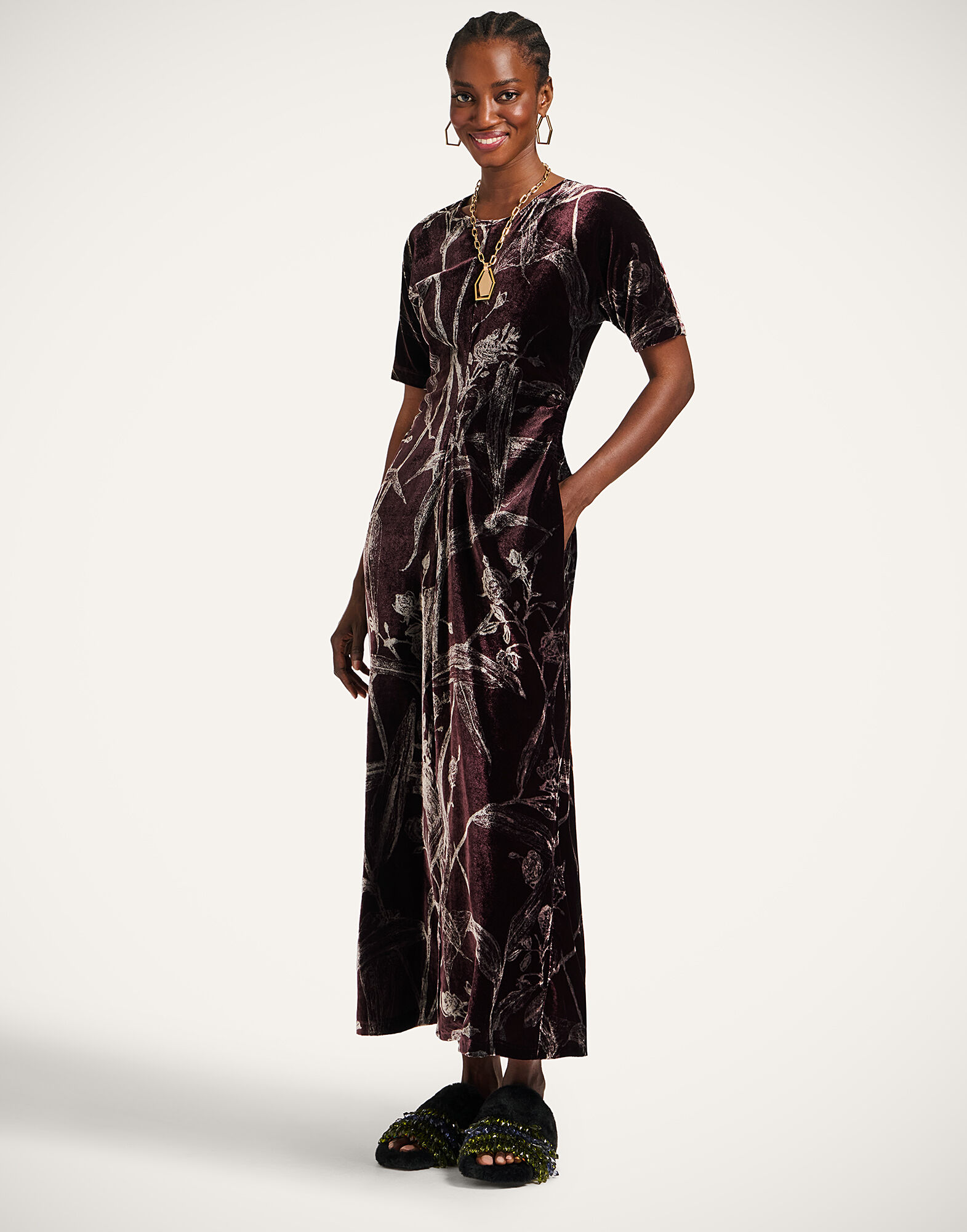 La DoubleJ Angelica Dress Bamboo Burgundy DRE0836DEV004BMB03RE07