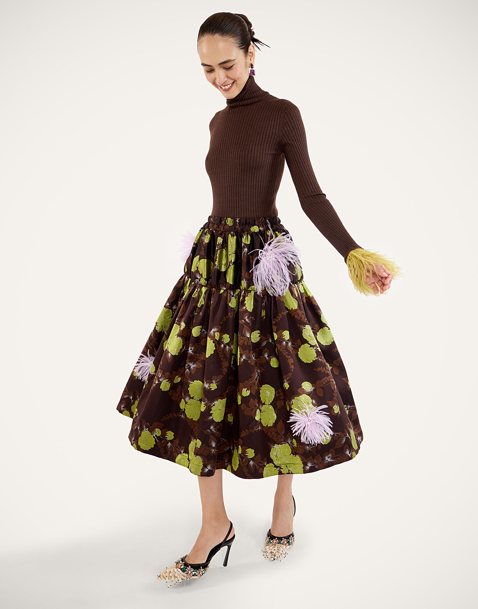 La DoubleJ Gala Skirt Devon Brown SKI0214JCQ141DEV05BR02