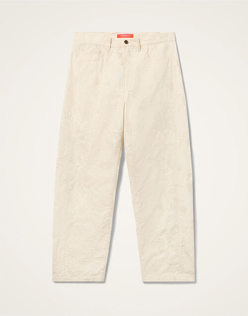 La DoubleJ Fancy Pants Solid Ecru TRO0196COT086SOLIDBR05