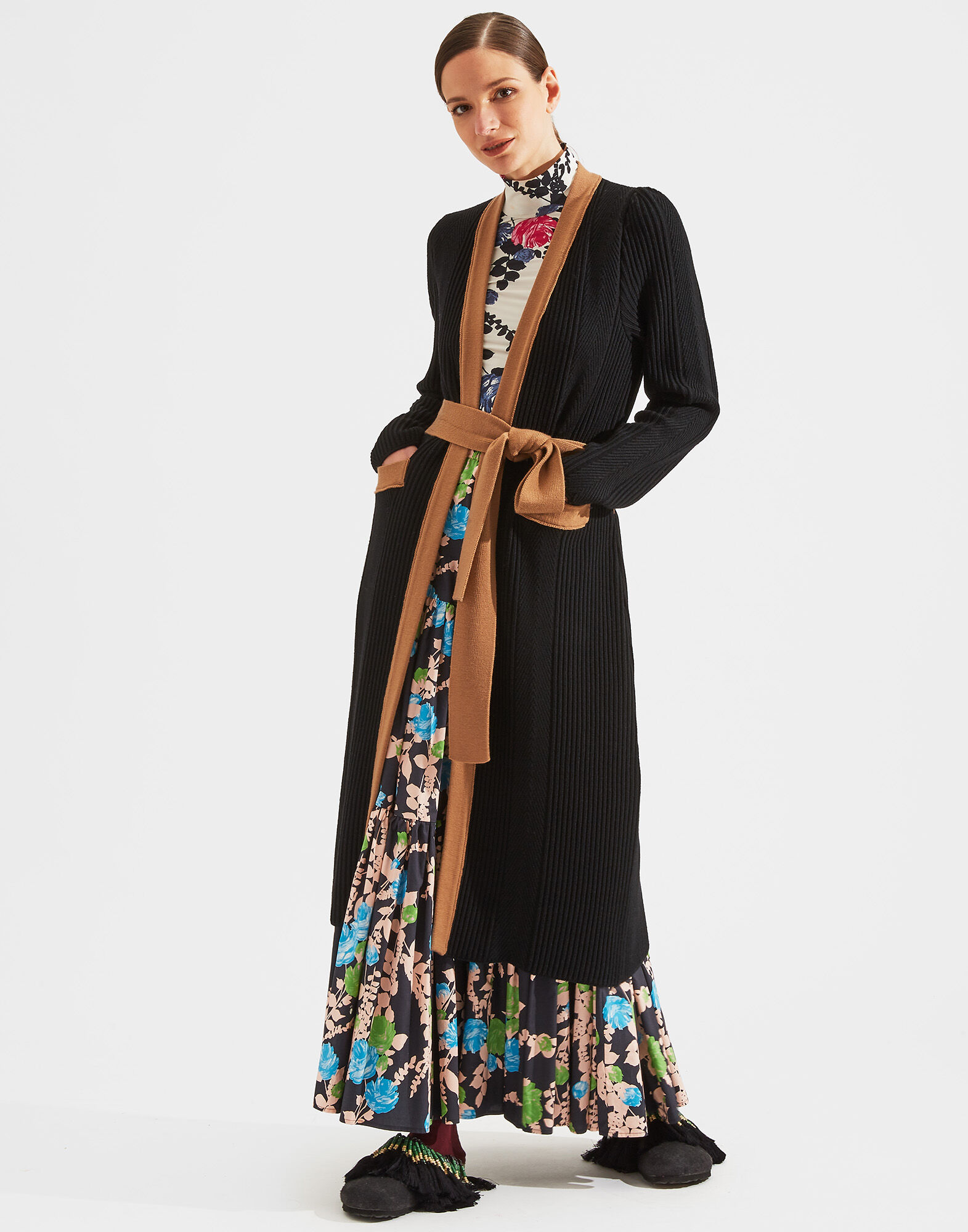 LaDoubleJ Nonna Cardigan Solid Black PUL0034KNI024BLA0001