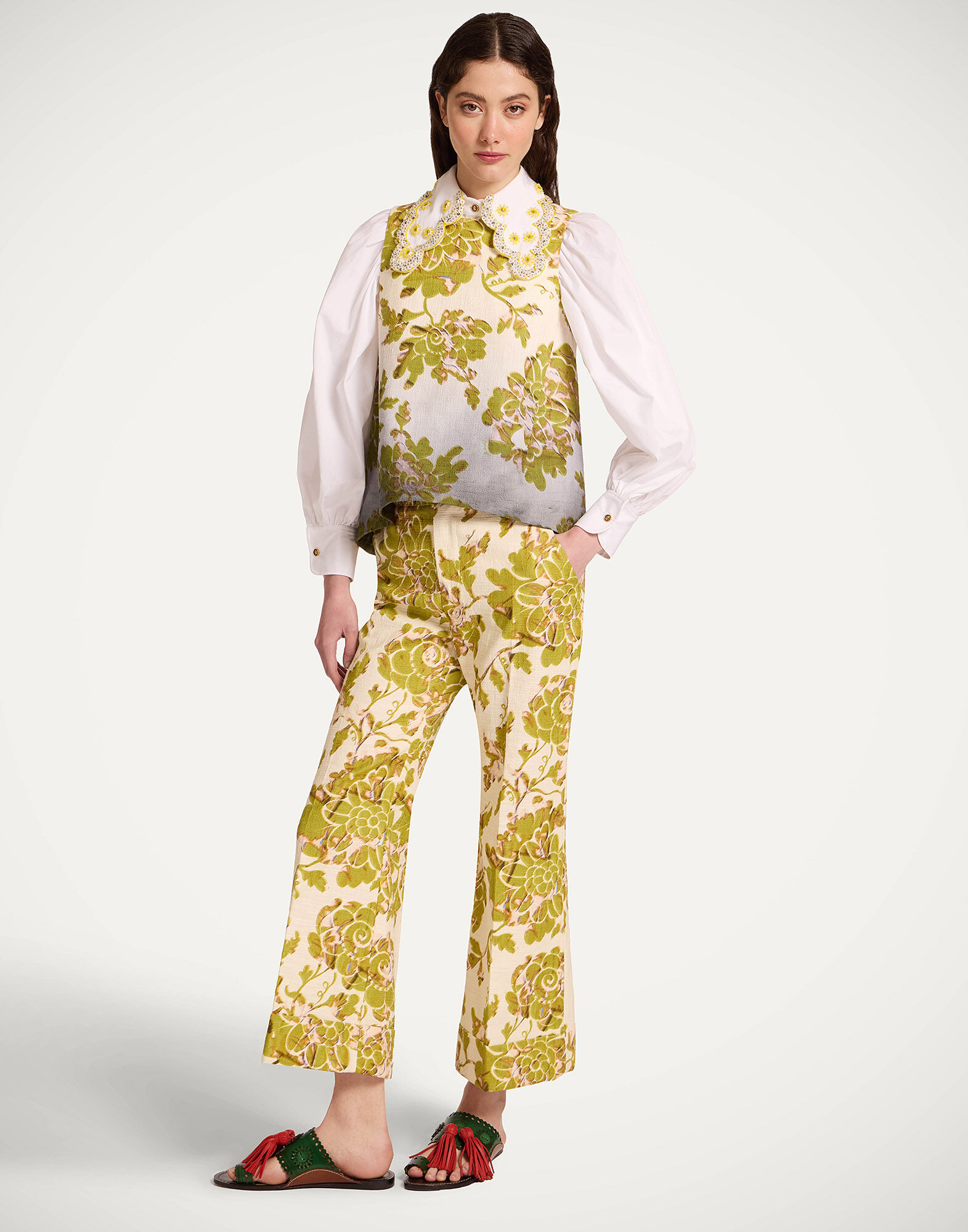 La DoubleJ Hendrix Pants Oasis Green TRO0014COT005OAS01GR02
