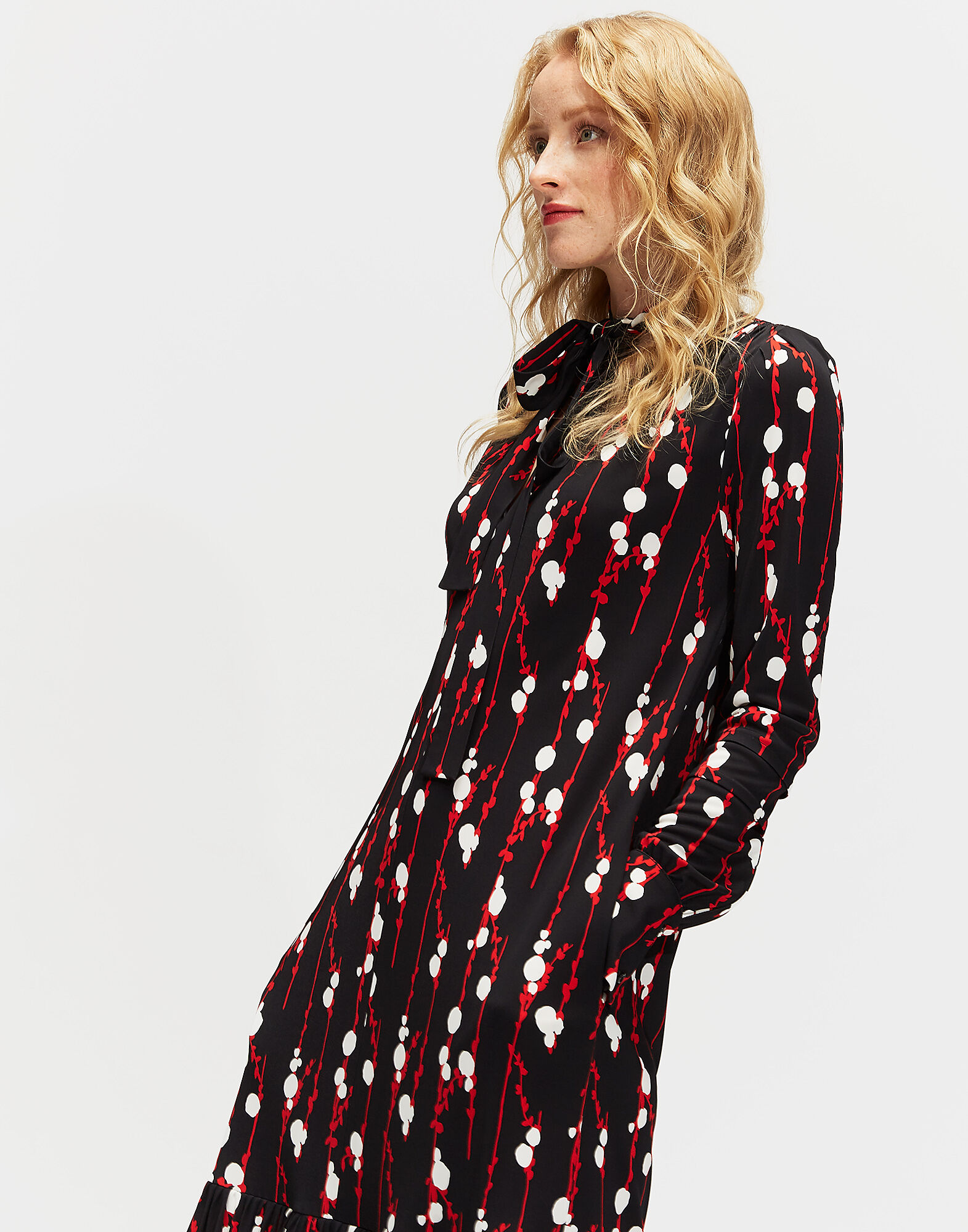 LaDoubleJ Good Witch Dress Pussy Willow Nero DRE0088JER004PUS0003