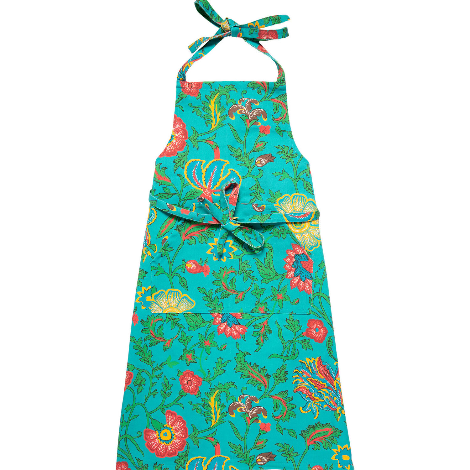 La Doublej Aprons In Dragon Flower Turchese