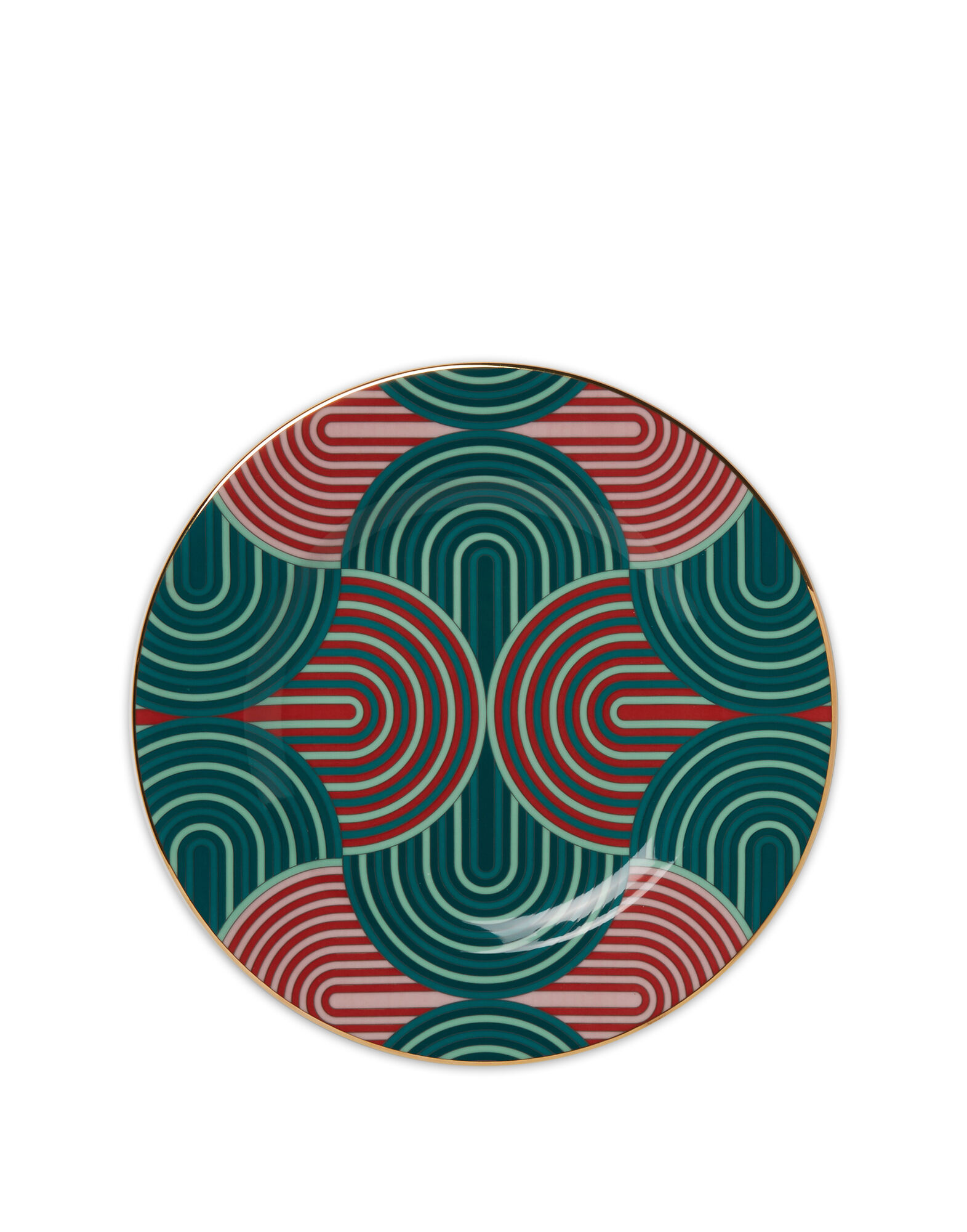 La DoubleJ Soup & Dinner Plate Set Slinky Verde DIS0050CER001SLI0005