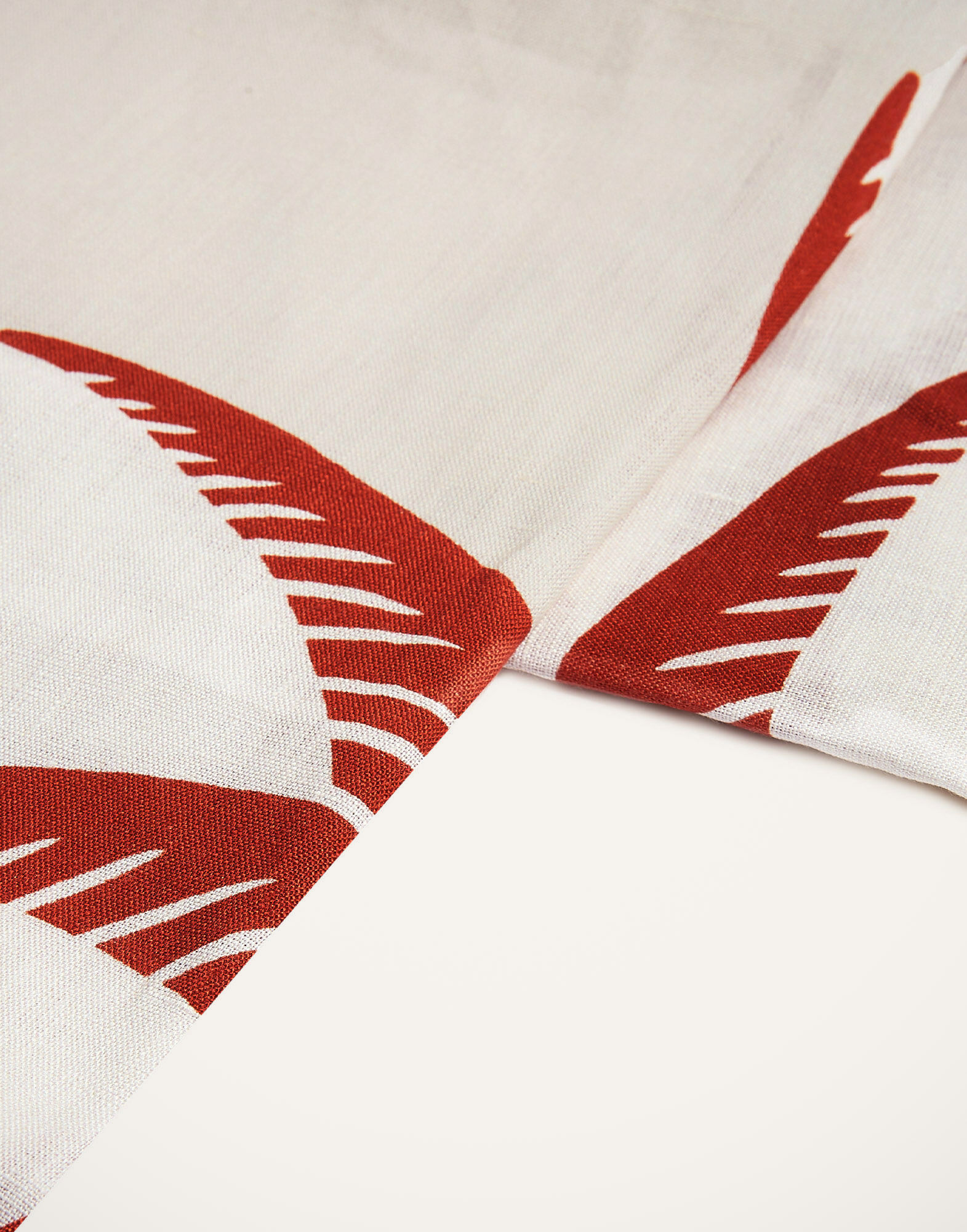 La DoubleJ large leaf-print tablecloth - Red