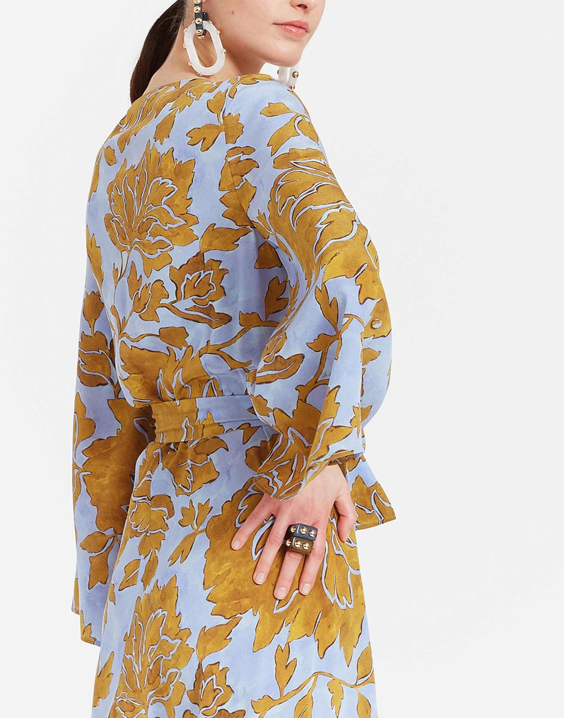 La DoubleJ The Wrap Dress La DoubleJ The Wrap Dress Tangle Light Blue DRE0748CRE001TAN01BU01